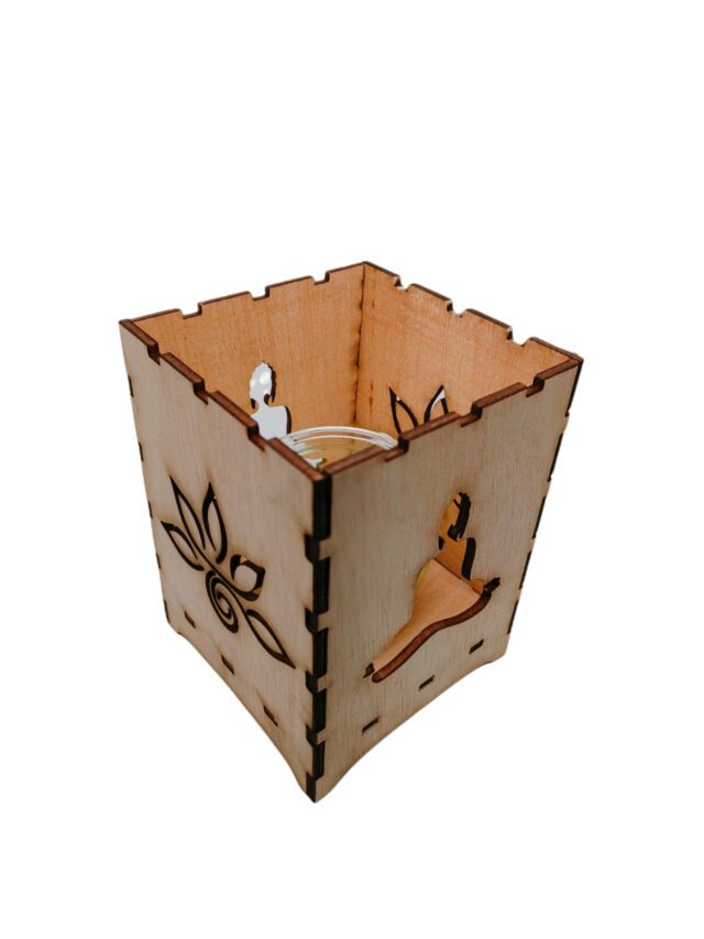 Cajita porta velas / duodena